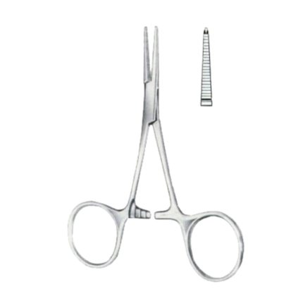 Hartmann Hemostatic Forceps BJ Curved 10cm/4"