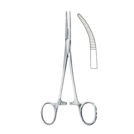 Kelly-Rankin Hemostatic Forceps BJ Curved 16cm/6 1