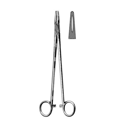 Hegar Needle Holder grooved 24cm