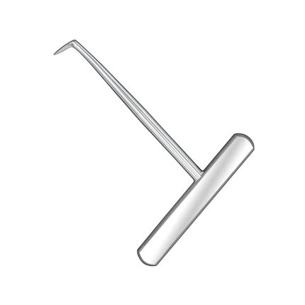 Septum lancet, angled, cross handle